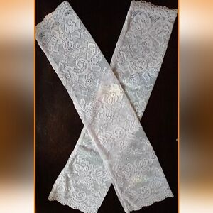 Light Pink Lace Arm Gloves, New